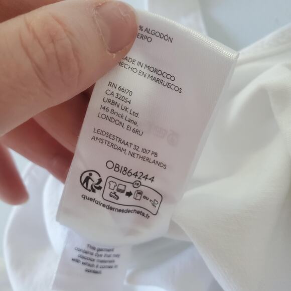 Free People We The Free Shortalls High Roller Womens Medium White Overall Shorts - Picture 9 of 11